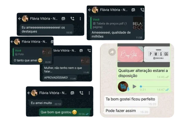 feedback cliente id visual